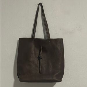 J. McLaughlin Brown Leather Tote